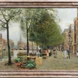 Heinrich Hermanns (Düsseldorf 1862 - Düsseldorf 1942). Blumenmarkt in Amsterdam. - photo 2