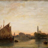 Théodore Gudin (Paris 1802 - Boulogne-sur-Seine 1880). Segelboote vor einer südlichen Stadt. - photo 1