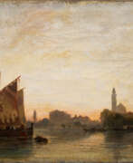 Jean Antoine Théodore Gudin. Théodore Gudin (Paris 1802 - Boulogne-sur-Seine 1880). Segelboote vor einer südlichen Stadt.