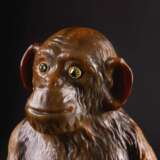 Russische Achat-Tierfigur 'Sitzender Schimpanse'. - фото 4