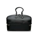A BLACK CALFSKIN LEATHER VOYAGE BAG WITH SILVER HARDWARE BY JOHN GALLIANO - Foto 3