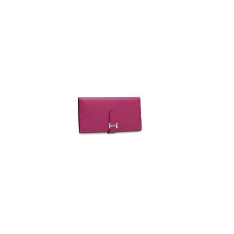 A ROSE POURPRE EPSOM LEATHER BÉARN WALLET WITH PALLADIUM HARDWARE - photo 3