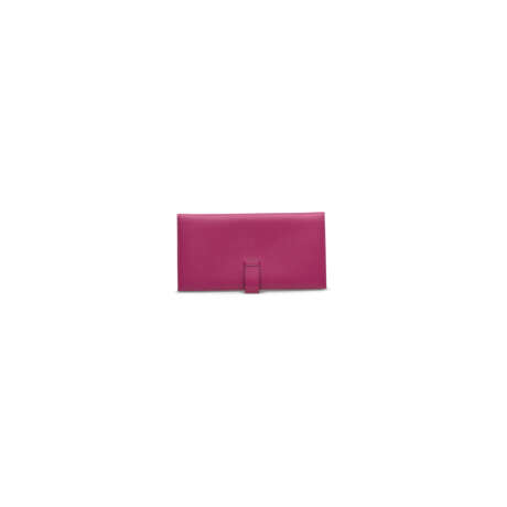 A ROSE POURPRE EPSOM LEATHER BÉARN WALLET WITH PALLADIUM HARDWARE - Foto 6