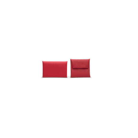 A SET OF TWO: A ROUGE TOMATE EPSOM LEATHER CALVI CARD HOLDER & A ROUGE PIMENT TOGO LEATHER BASTIA COIN PURSE - фото 1