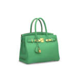 A MENTHE CLÉMENCE LEATHER BIRKIN 30 WITH GOLD HARDWARE - фото 2