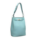 A BLEU ATOLL CLÉMENCE LEATHER SO KELLY 22 WITH PALLADIUM HARDWARE - photo 3