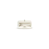 A WHITE QUILTED LAMBSKIN LEATHER MINI SQUARE FLAP BAG WITH LIGHT GOLD HARDWARE - photo 5