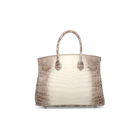 A RARE, MATTE WHITE HIMALAYA NILOTICUS CROCODILE BIRKIN 30 WITH PALLADIUM HARDWARE - фото 3