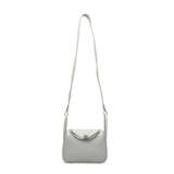 A GRIS PERLE CLÉMENCE LEATHER MINI LINDY 19 WITH PALLADIUM HARDWARE - photo 6