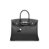 A GRAPHITE EPSOM LEATHER BIRKIN 35 WITH PALLADIUM HARDWARE - Foto 1