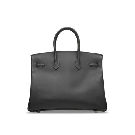 A GRAPHITE EPSOM LEATHER BIRKIN 35 WITH PALLADIUM HARDWARE - Foto 3