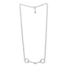 AN 18K WHITE GOLD & DIAMOND FILET D'OR NECKLACE