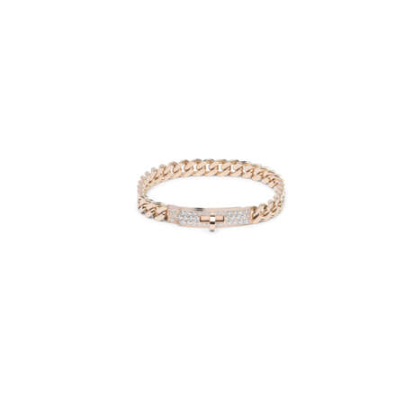 AN 18K ROSE GOLD & DIAMOND KELLY GOURMETTE BRACELET - Foto 1