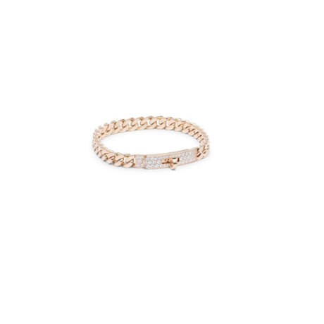 AN 18K ROSE GOLD & DIAMOND KELLY GOURMETTE BRACELET - Foto 2