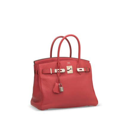 A BOUGAINVILLIER CLÉMENCE LEATHER BIRKIN 30 WITH PALLADIUM HARDWARE - Foto 2