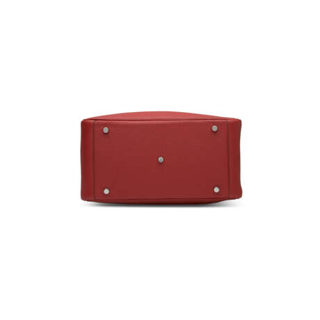 A ROUGE CASAQUE CLÉMENCE LEATHER LINDY 30 WITH PALLADIUM HARDWARE - фото 4