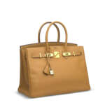 A NATURAL SABLE ARDENNES LEATHER BIRKIN 35 WITH GOLD HARDARE - фото 2