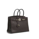 A HAVANE EVERCALF LEATHER BIRKIN 35 WITH PALLADIUM HARDWARE - Foto 2