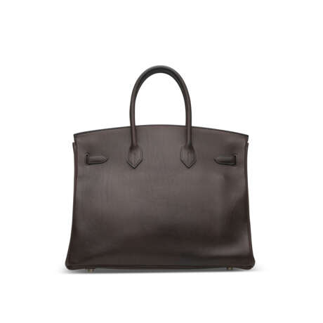 A HAVANE EVERCALF LEATHER BIRKIN 35 WITH PALLADIUM HARDWARE - фото 3