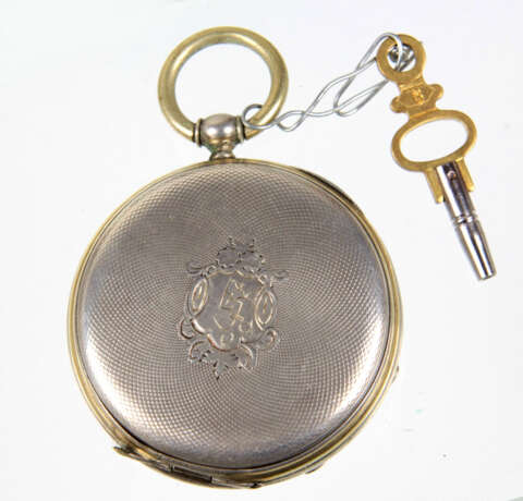 Schlüssel Taschenuhr um 1880 - Foto 2