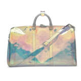 A LIMITED EDITION IRIDESCENT PRISM MONOGRAM KEEPALL BANDOULIÈRE 50 WITH WHITE HARDWARE BY VIRGIL ABLOH - Foto 3