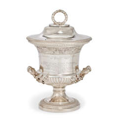 A GEORGE III SILVER CUP AND COVER