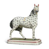 A LEEDS PEARLWARE MODEL OF A HORSE - photo 2
