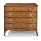 A GEORGE III MAHOGANY CONCAVE-FRONTED DRESSING CHEST - photo 1