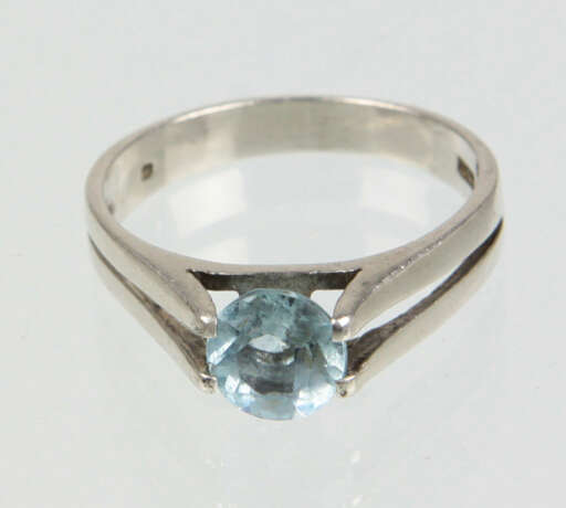 Ring mit Aquamarin Spinell - photo 2