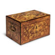 A LOUIS XV BRASS-MOUNTED KINGWOOD, TULIPWOOD, ROSEWOOD AND MARQUETRY STRONGBOX - Prix ​​des enchères