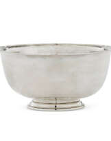 A QUEEN ANNE SILVER PUNCH BOWL