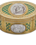 Charles Le Bastier. A LOUIS XVI ENAMELLED GOLD SNUFF-BOX