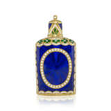 TWO GEORGE II ENAMELLED GOLD SCENT-BOTTLES - photo 4