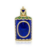 TWO GEORGE II ENAMELLED GOLD SCENT-BOTTLES - фото 5