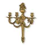 A PAIR OF FRENCH ORMOLU THREE-BRANCH WALL-LIGHTS - photo 5