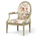 A LATE LOUIS XVI GREEN-PAINTED FAUTEUIL - photo 2