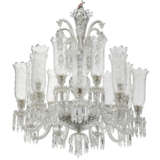A FRENCH CUT AND MOULDED-GLASS EIGHTEEN-LIGHT CHANDELIER - фото 4