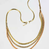 Tricolor Collier - Gelbgold/WG/RG 585 - photo 1