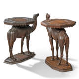 TWO ANGLO-INDIAN TEAK OCCASIONAL TABLES MODELLED AS CAMELS - photo 3