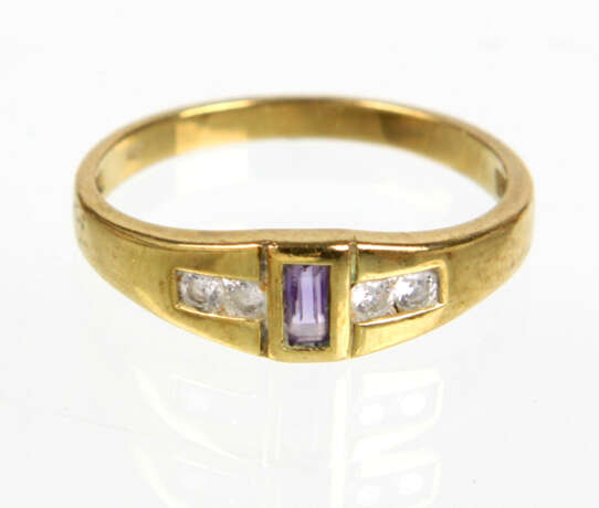 Amethyst Ring - Gelbgold 333 - photo 1