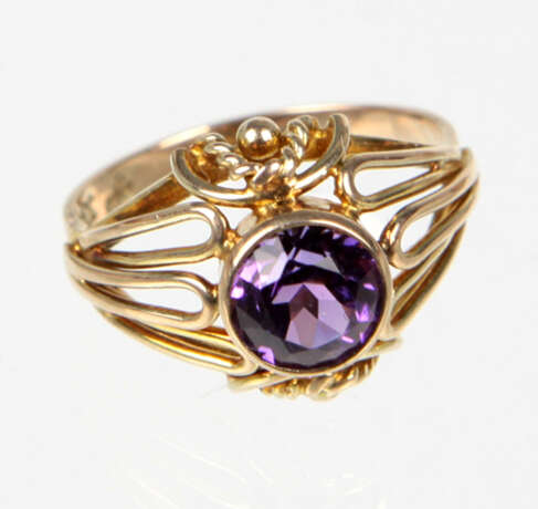 Amethyst Ring - Gelbgold 333 - photo 1