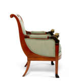 A SUITE OF EMPIRE GILT AND PATINATED-BRONZE MOUNTED WALNUT, EBONY AND EBONISED SEAT FURNITURE - фото 4