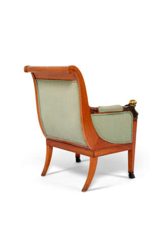 A SUITE OF EMPIRE GILT AND PATINATED-BRONZE MOUNTED WALNUT, EBONY AND EBONISED SEAT FURNITURE - photo 5