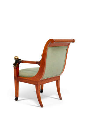A SUITE OF EMPIRE GILT AND PATINATED-BRONZE MOUNTED WALNUT, EBONY AND EBONISED SEAT FURNITURE - photo 8