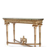 A LOUIS XVI PARCEL-GILT AND WHITE-PAINTED CONSOLE TABLE - фото 3