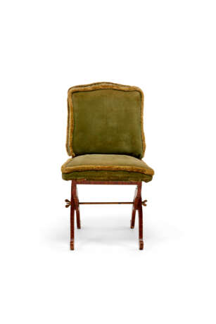 A SET OF SIX FRENCH POLYCHROME-DECORATED DINING CHAIRS - photo 2