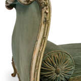 A LOUIS XV GREEN, WHITE AND POLYCHROME-PAINTED ‘LIT A LA TURQUE’ - photo 6