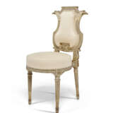 A SET OF EIGHT LOUIS XVI GREY AND WHITE-PAINTED CHAISES - фото 6