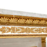 A PAIR OF NORTH ITALIAN EMPIRE PARCEL-GILT, CREAM AND WHITE-PAINTED AND SIMULATED-MARBLE CONSOLE TABLES - фото 6