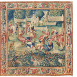 A FLEMISH PASTORAL TAPESTRY FROM `LES AMOURS DE GOMBAULT AND MACEE` - photo 1